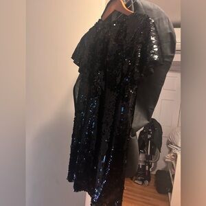black sparkly unlabeled dress medium